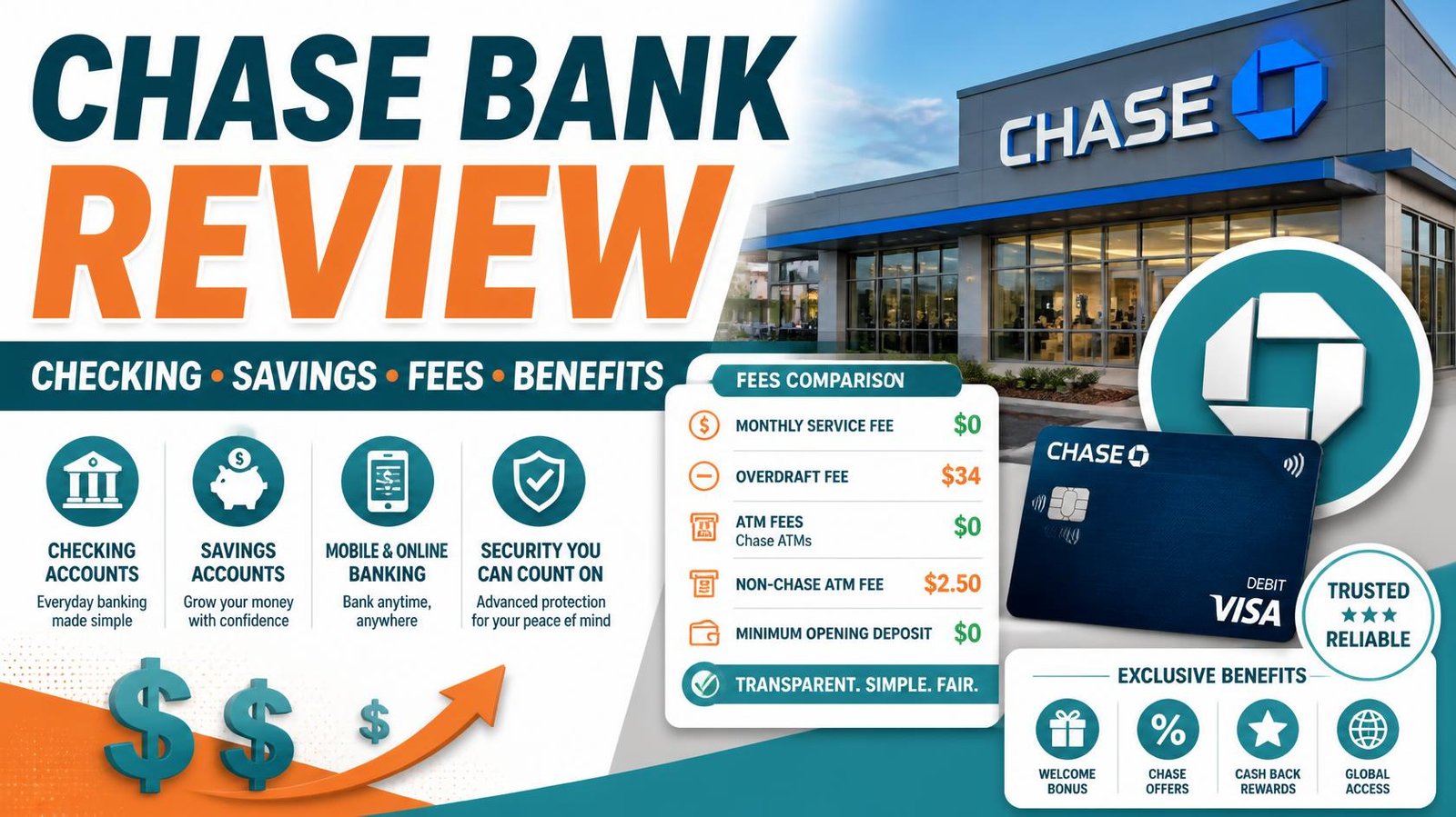 Chase Bank Review Checking, Savings, Fees & Benefits
