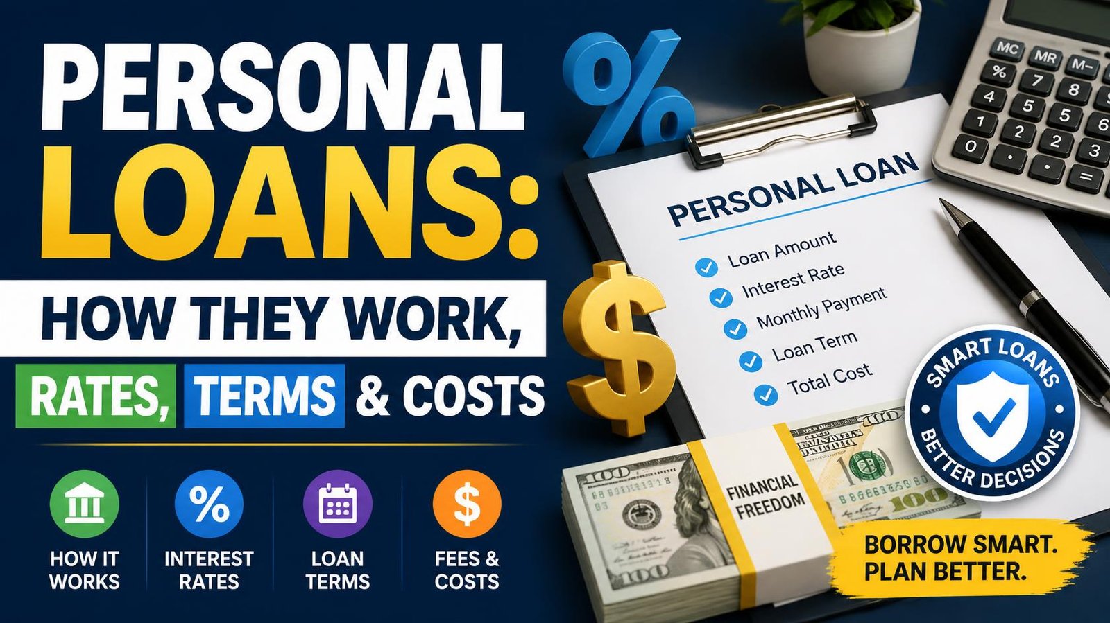 Personal Loans How They Work, Rates, Terms & Costs